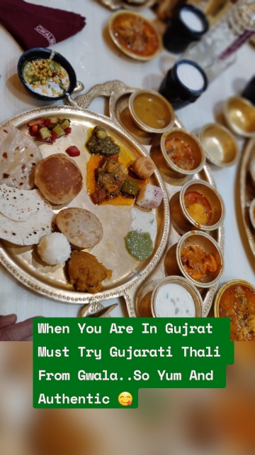 When You Are In Gujrat Must Try Gujarati Thali From Gwala..So Yum And Authentic 😋
